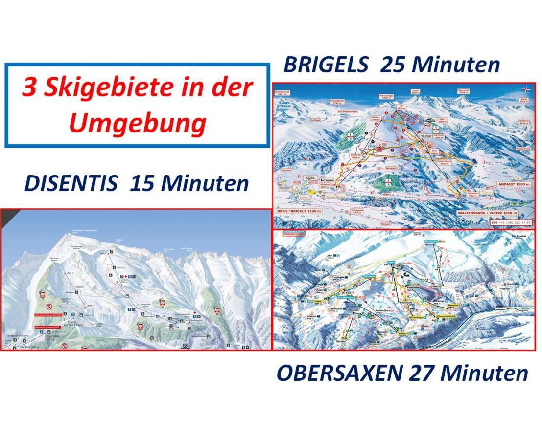 Casa Steilalva - Grosszuegiges Chalet Fuer Erholsamen Familienurlaub Surrein Bagian luar foto